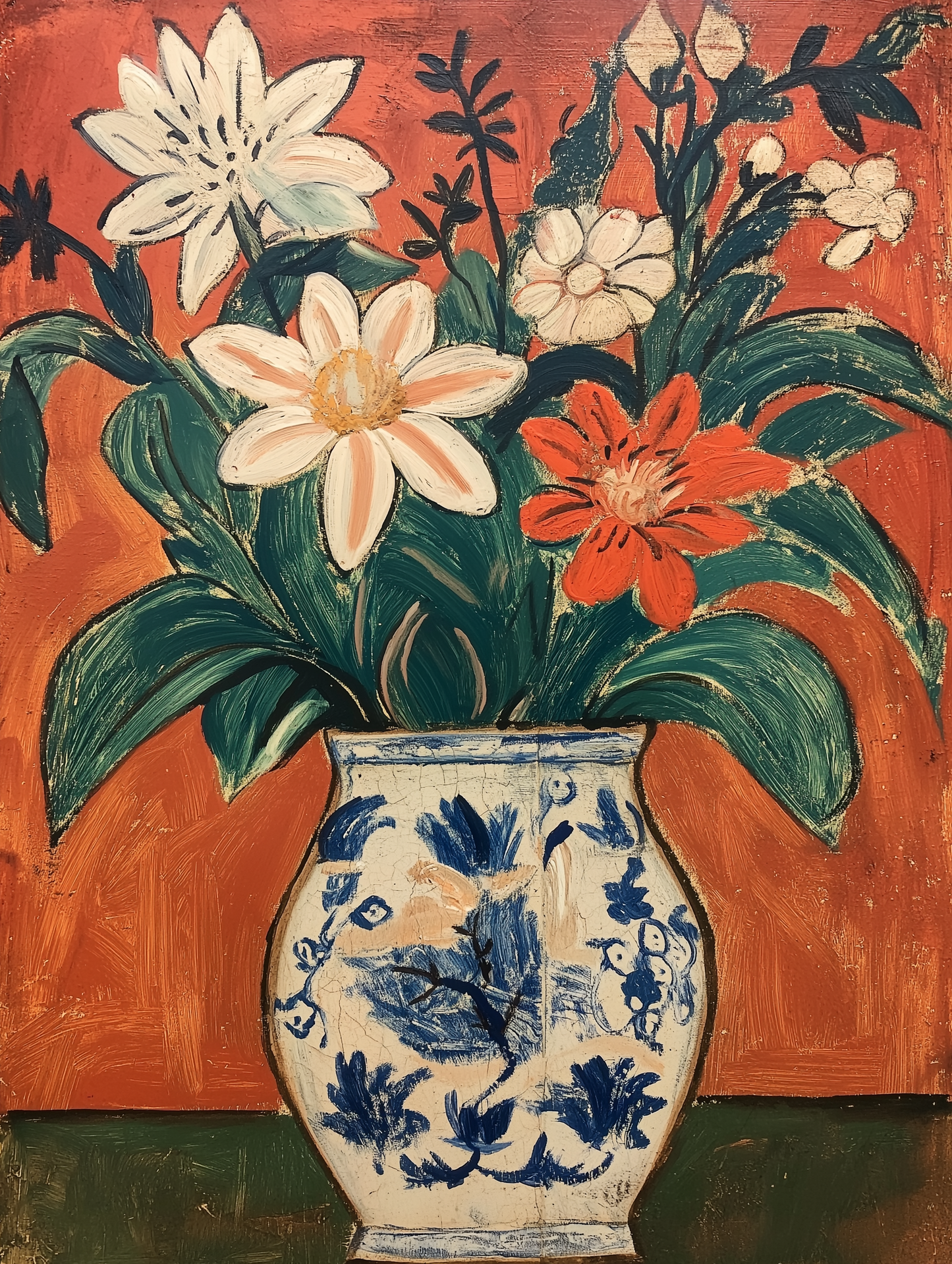 Πίνακας Flowers in Vase II