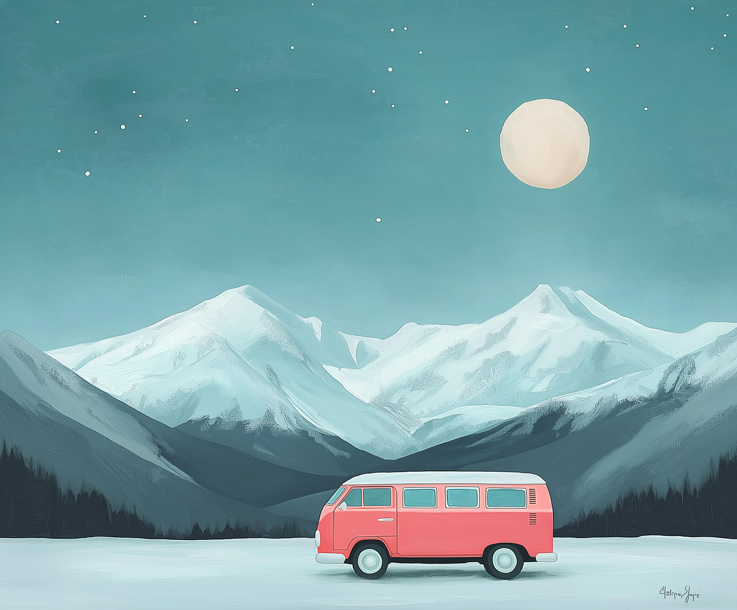 Πίνακας Moonlit Journey
