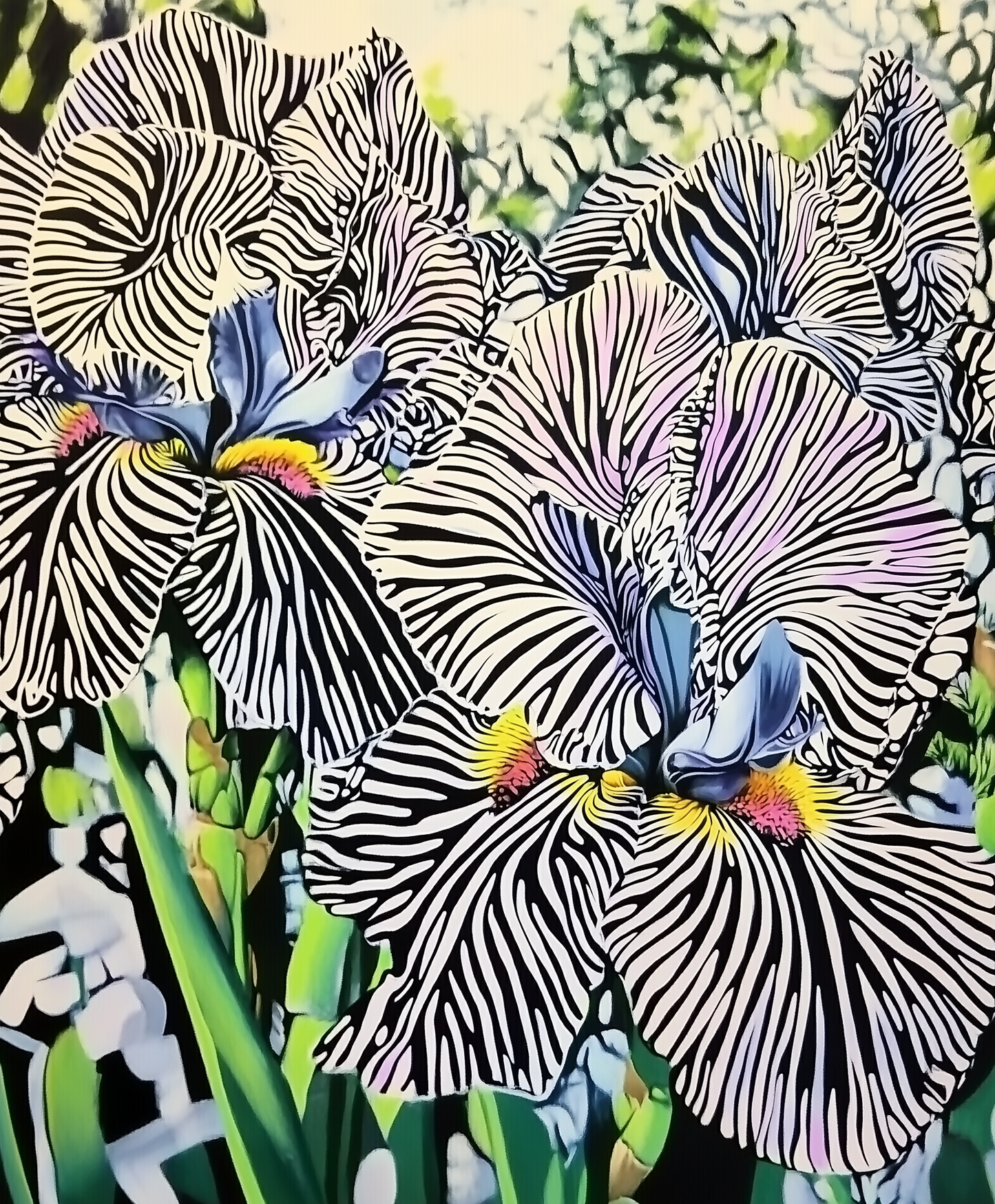 Πίνακας Zebra Iris I