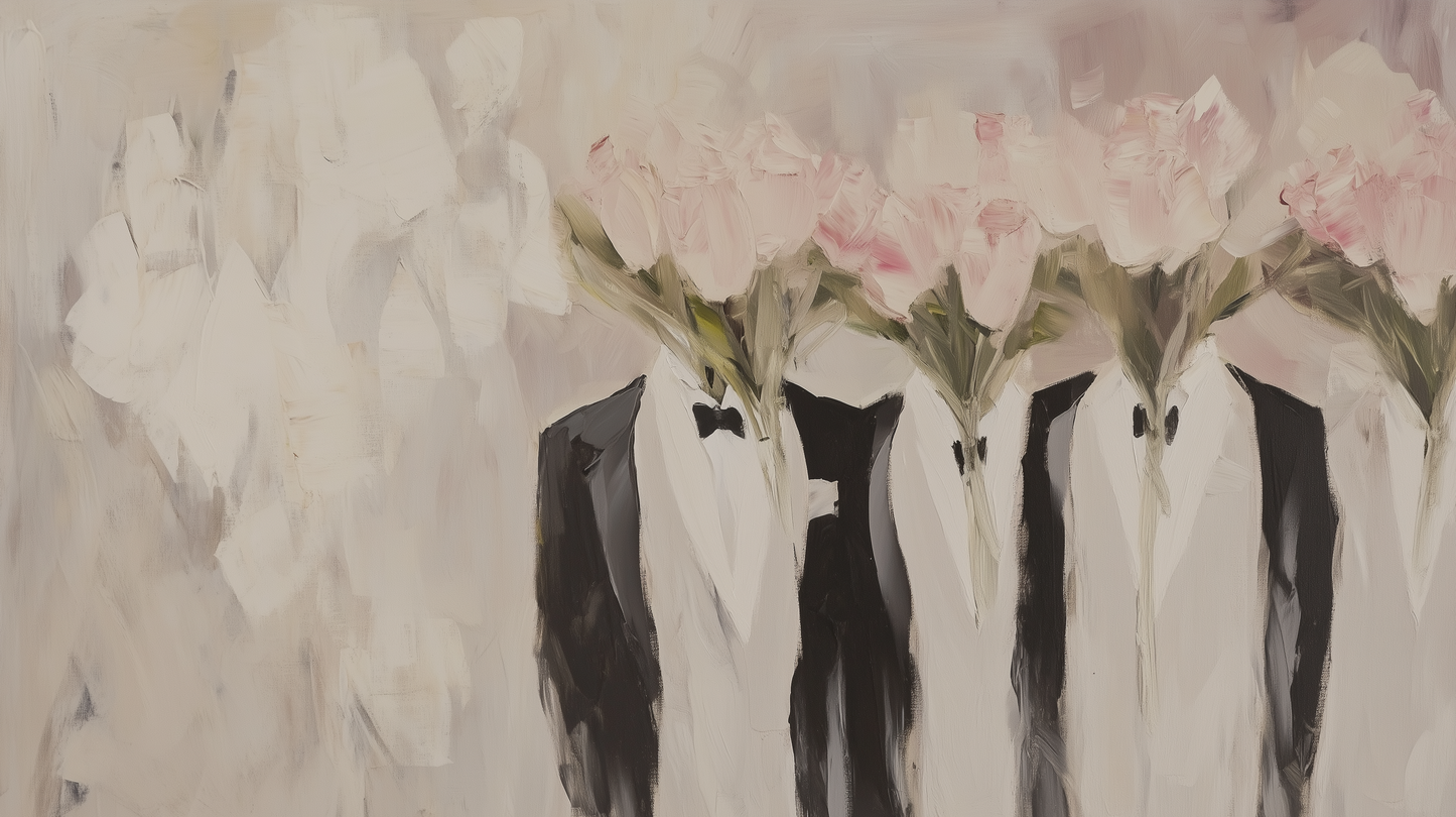 Πίνακας Flowers in Tuxedos