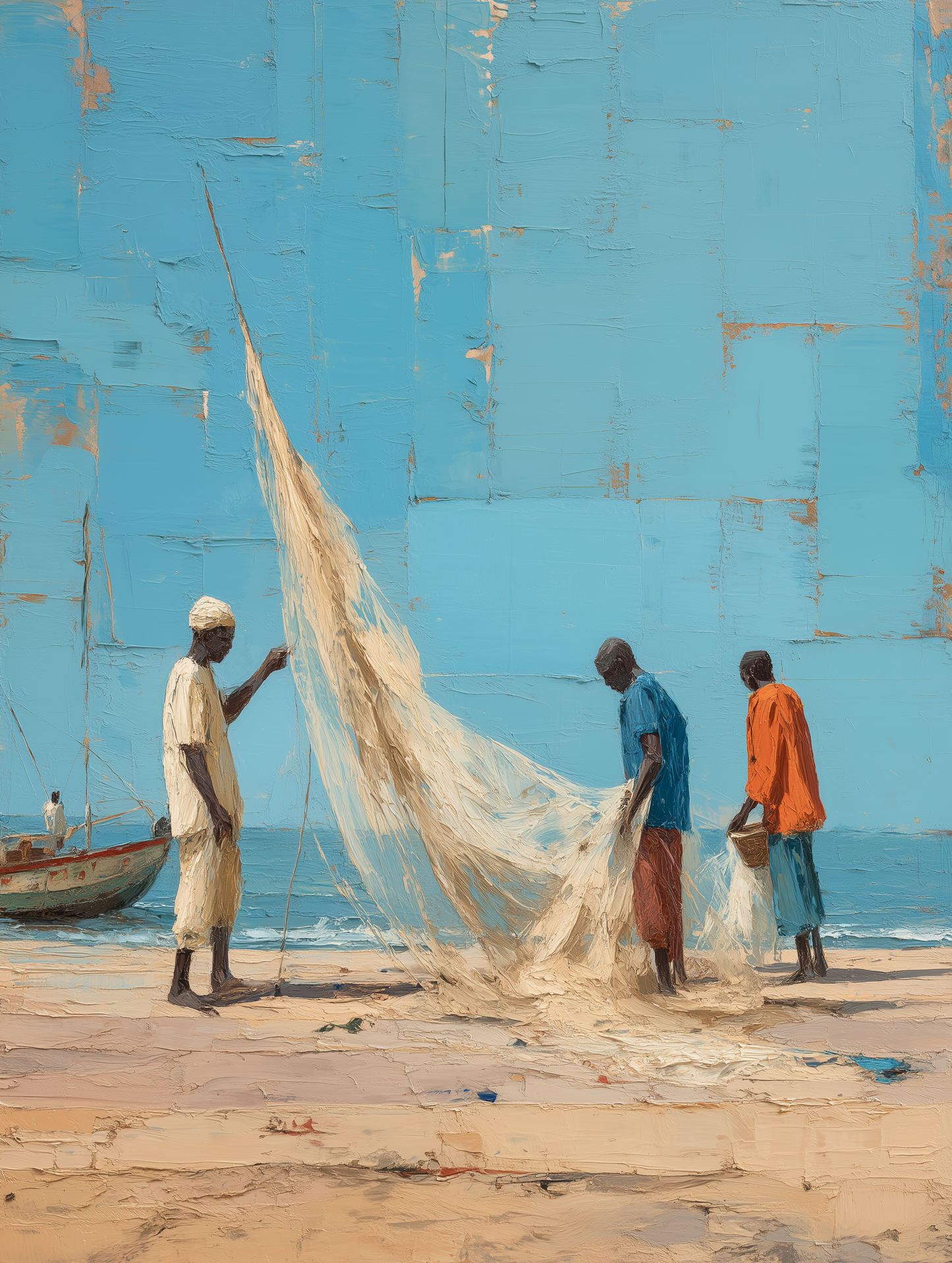 Πίνακας The Fishermen of M'bour