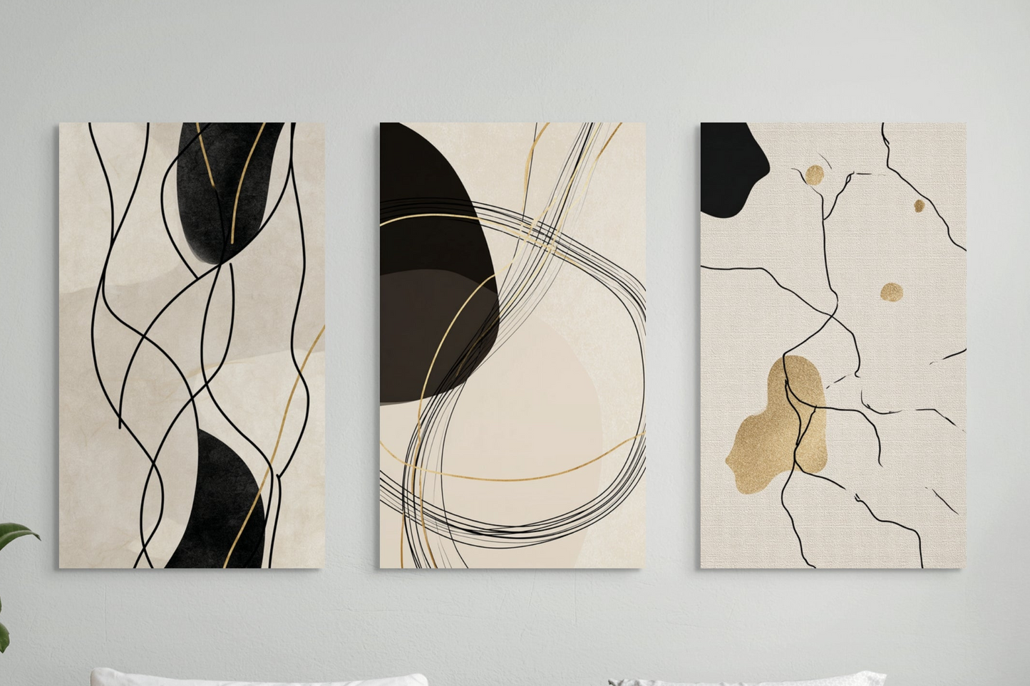 Σετ Τρίπτυχος Πίνακας Synthetic Nature