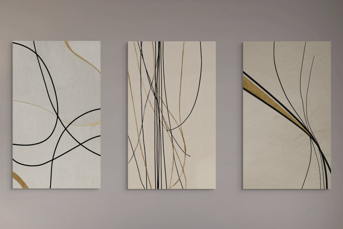 Σετ Τρίπτυχος Πίνακας Synaptic