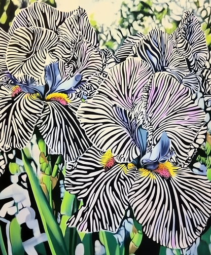 Πίνακας Zebra Iris I
