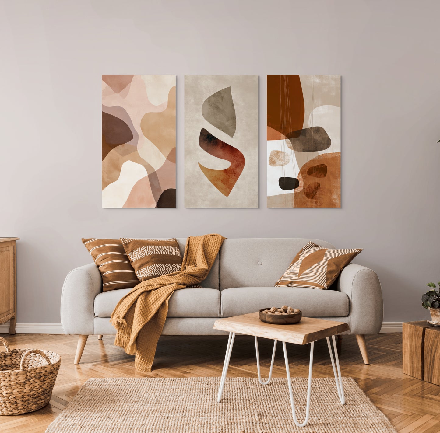 Σετ Τρίπτυχος Πίνακας Gaia