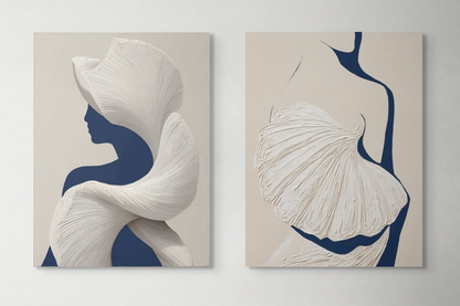 Σετ Δίπτυχος Πίνακας Coquillage