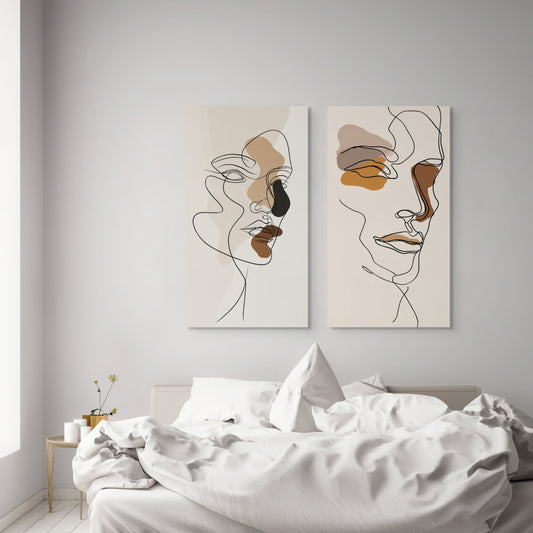 Σετ Δίπτυχος Πίνακας Les Partenaires