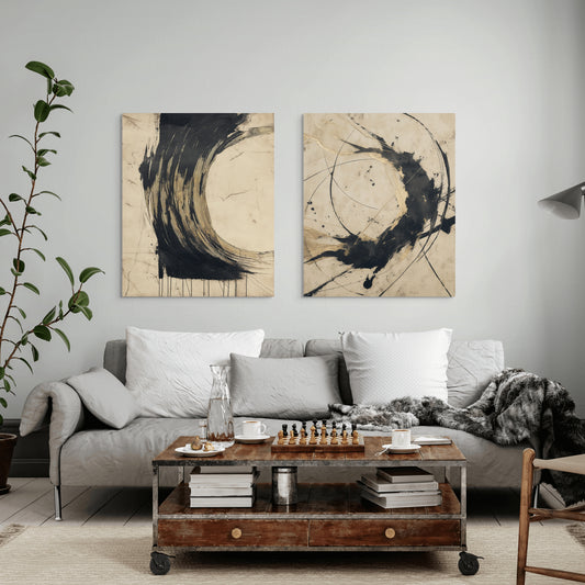 Σετ Δίπτυχος Πίνακας Solar Round