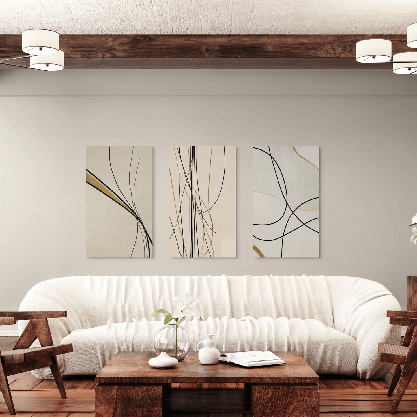 Σετ Τρίπτυχος Πίνακας Synaptic