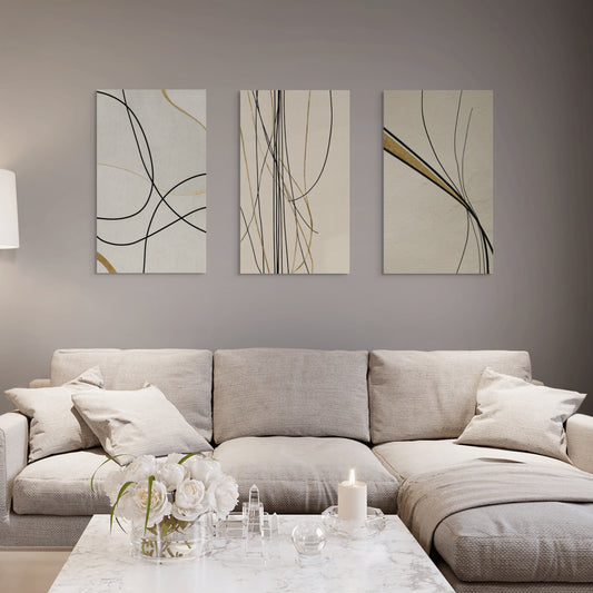 Σετ Τρίπτυχος Πίνακας Synaptic